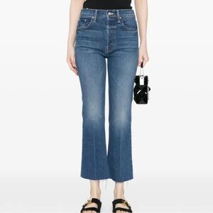 MOTHER Denim tripper ankle fray nature touch base